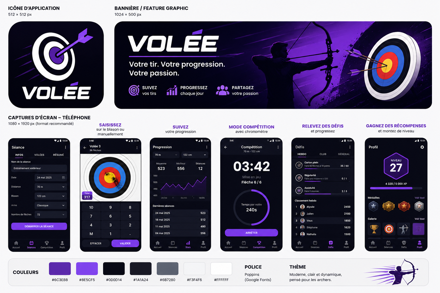 Présentation de l'application mobile Volée dédiée au tir à l'arc